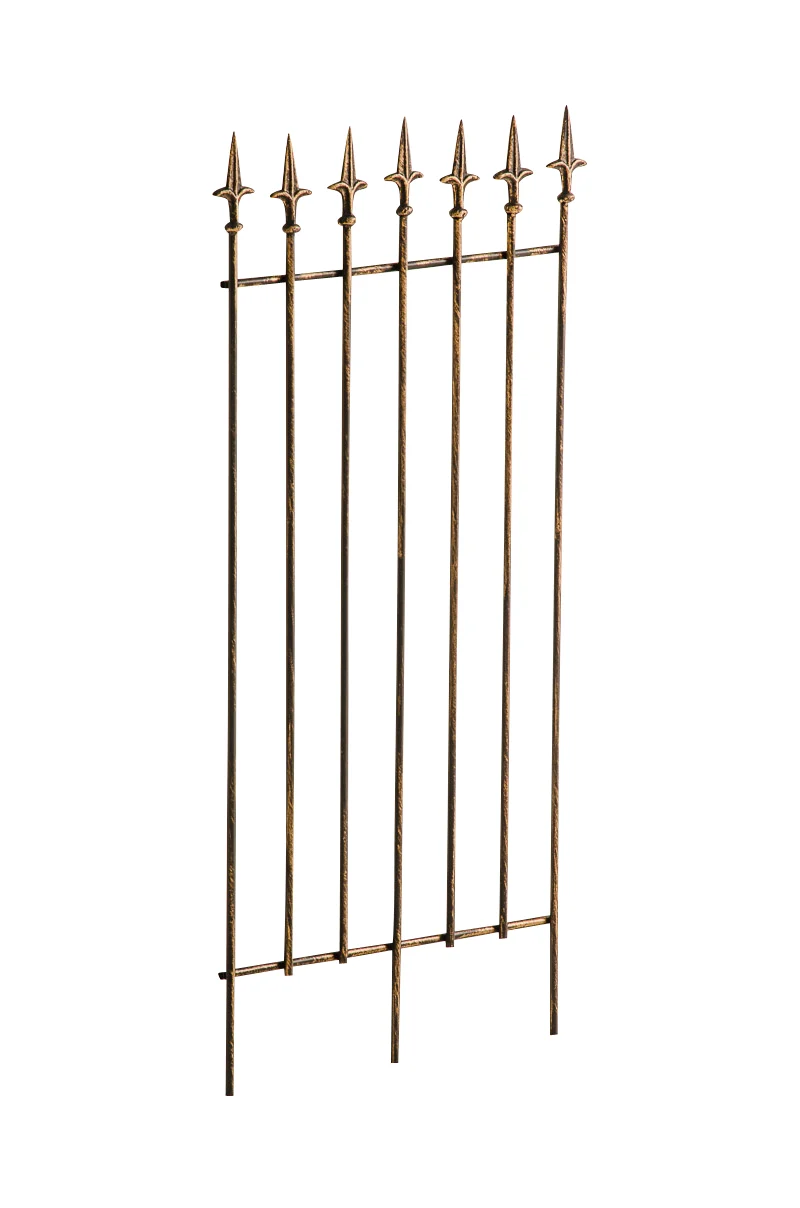 Treillis support pour plantes grimpantes décoration de jardin en métal bronze 10_0003874