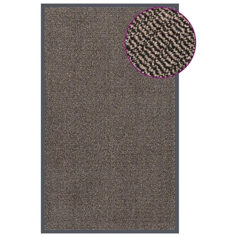 Paillasson touffeté 90 x 150 cm pp marron et caoutchouc DEC040681
