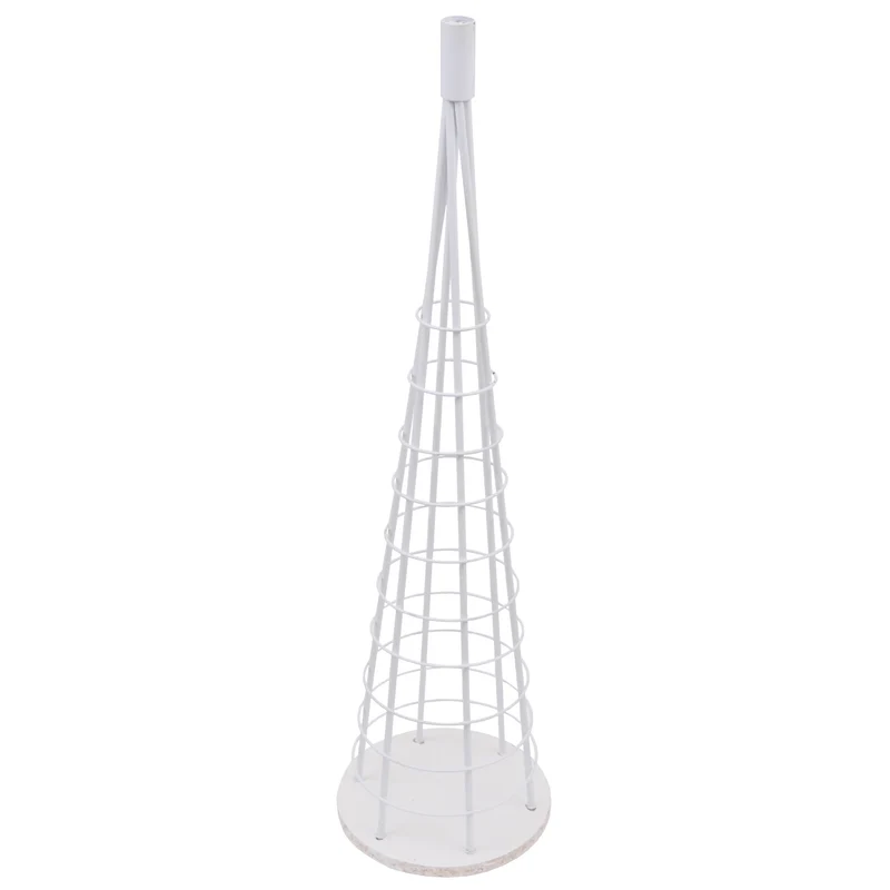 Sapin décoratif blanc en métal 90 cm arbre de Noël design support décoratif intérieur à personnaliser 04_0009007