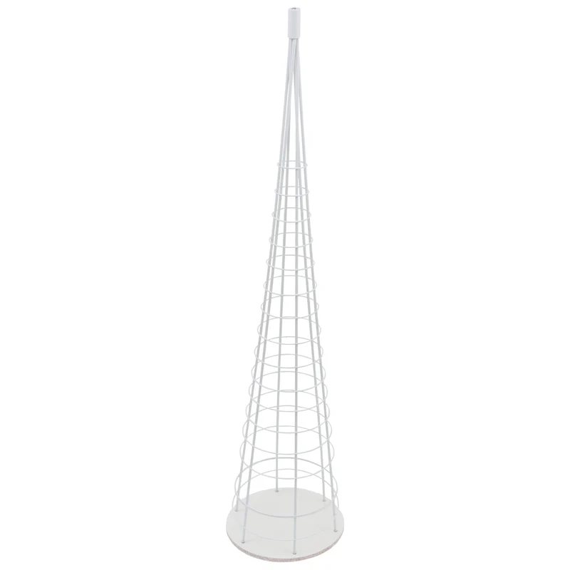 Arbre décoratif sapin de Noël décoratif en métal à personnaliser décoration intérieure 160 cm blanc 04_0008999