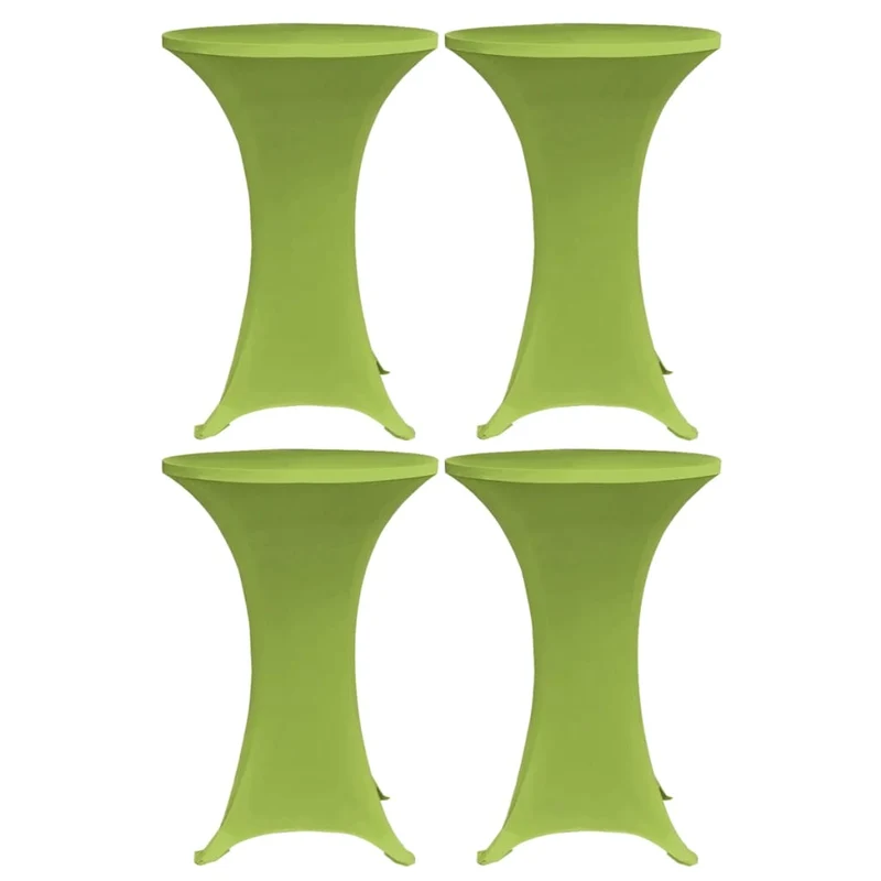 Housses de table extensible 4 pièces 70 cm Vert DEC022521