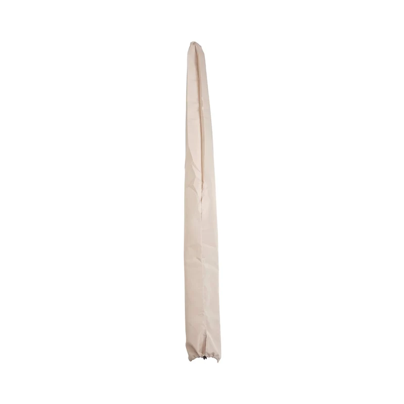 Housse de protection pour parasol 2 x 3m housse avec cordon de serrage en tissu crème 04_0007050