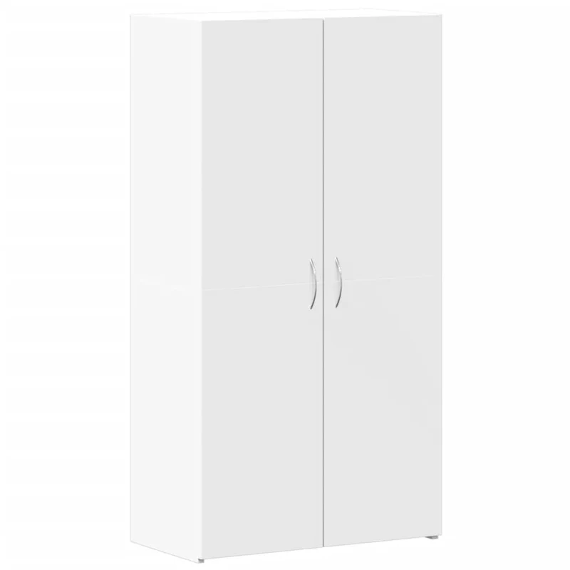 Meuble de bureau armoire de rangement 60 x 32 x 115 cm bois d'ingénierie blanc DEC024469