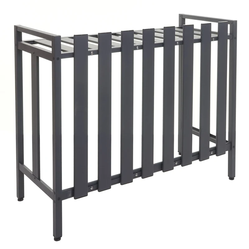 Cache climatisation pompe à chaleur habillage extérieur avec étagère 80 x 90 x 39 cm aluminium gris 04_0010412