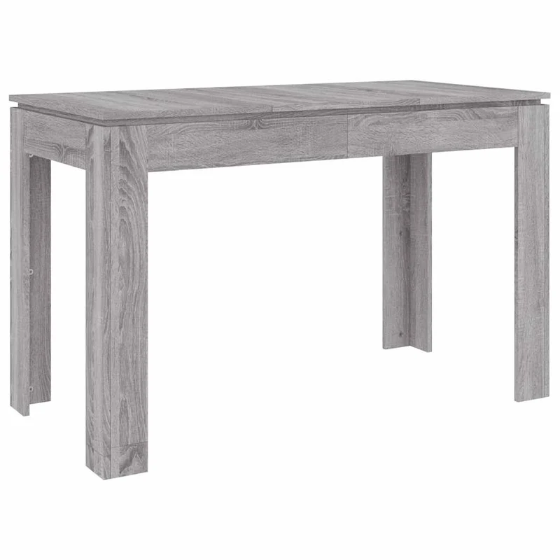 Table de salle à manger design moderne 120 x 60 x 76 cm bois d'ingénierie gris DEC036676