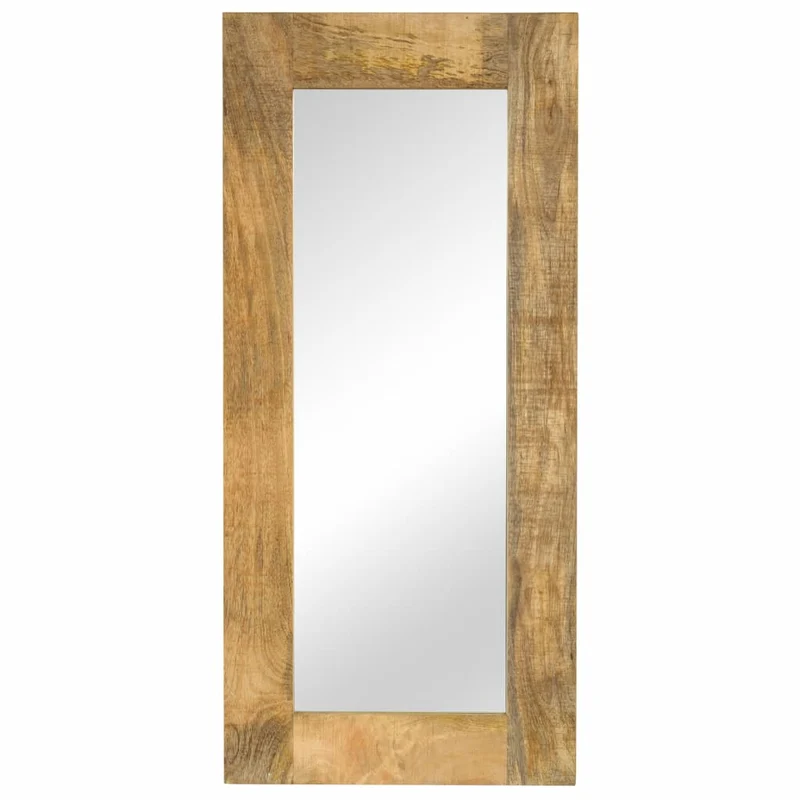 Miroir mural en bois massif de manguier 50 x 110 cm DEC022725
