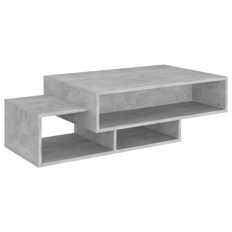 Table basse design moderne et contemporaine 105 x 55 x 32 cm bois d’ingénierie gris DEC039274
