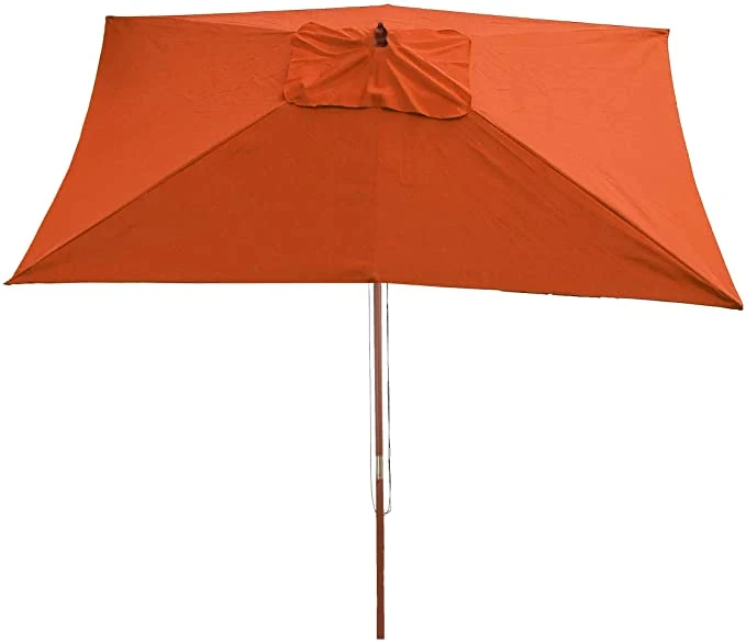 Parasol de jardin 2x3m polyester/bois 6kg terracotta 04_0003819
