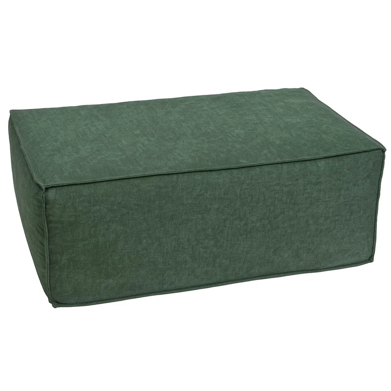 Ottomane repose-pieds module de canapé 38 x 97 x 70 cm design pratique en polyester vert 04_0009301