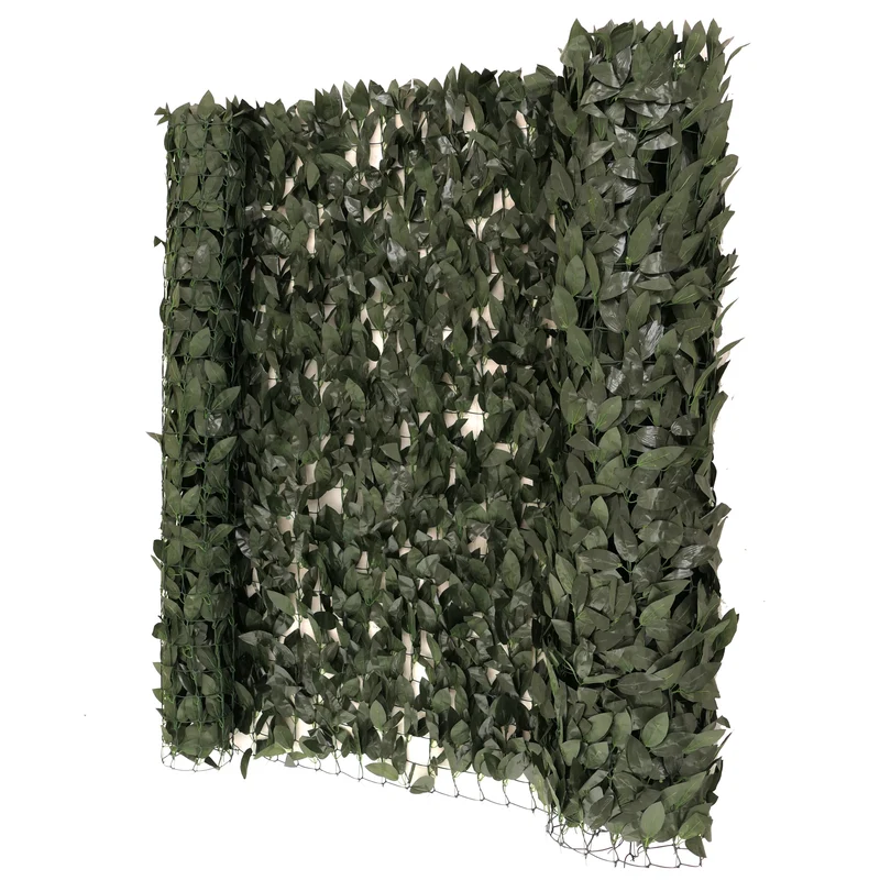 Brise-vue pour balcon pare-vue haie revêtement de protection contre le vent pour clôture de terrasse 300x150cm vert foncé 04_0009118