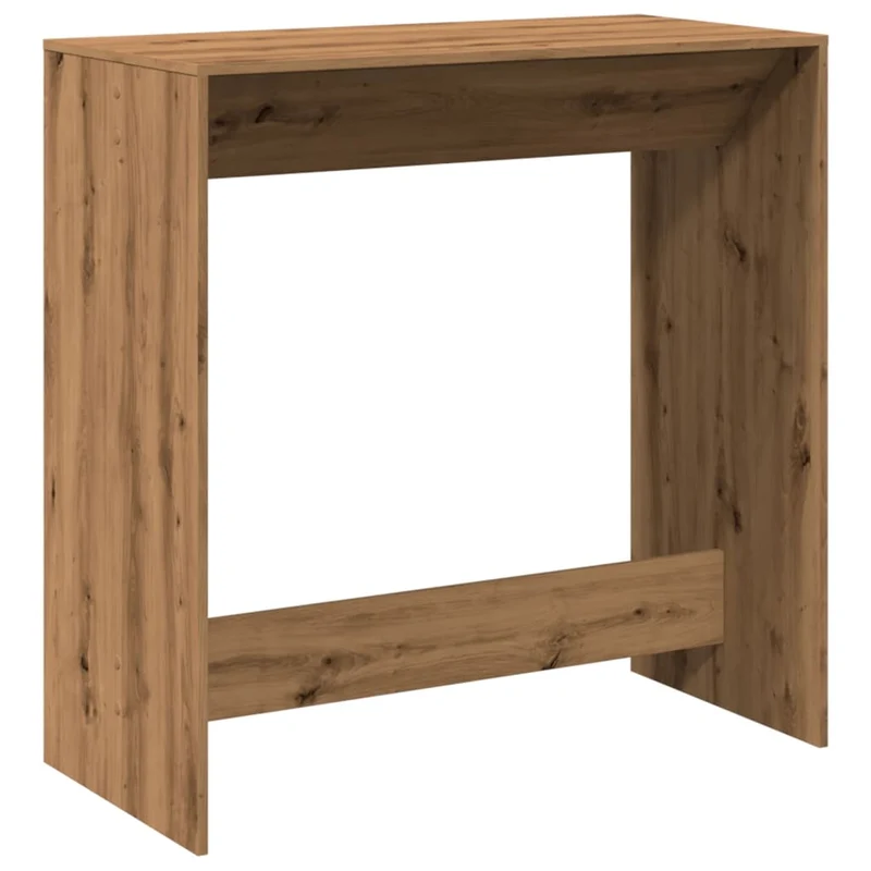 Table de bar rectangulaire design naturel – finition chêne artisanal – 102 × 50 × 103,5 cm DEC036424