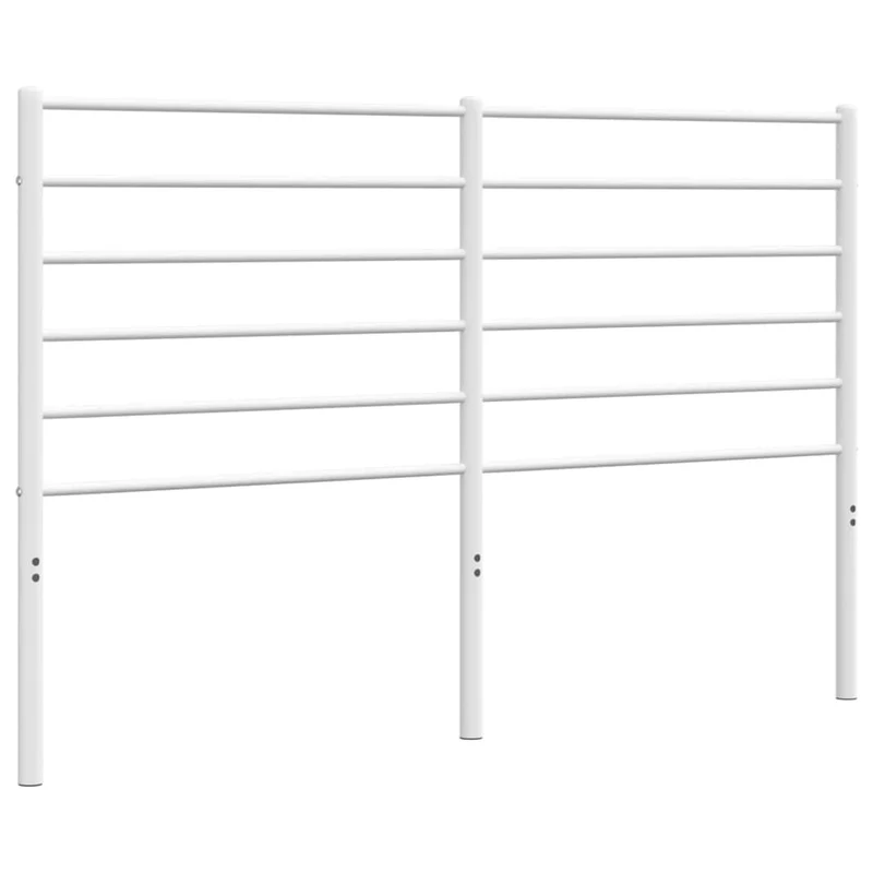 Tête de lit accessoire couchage chambre à coucher meuble 160 cm métal blanc TDL0202473