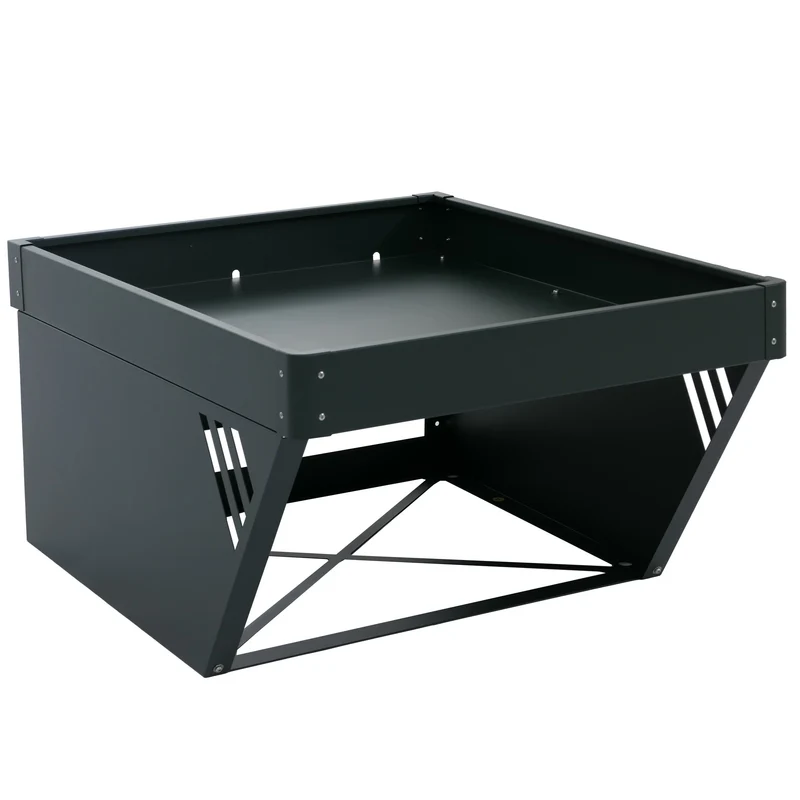 Garage pour robot tondeuse avec jardinière abri avec toit pour tondeuse robot 40 × 60 × 70 cm en métal vert 04_0008933