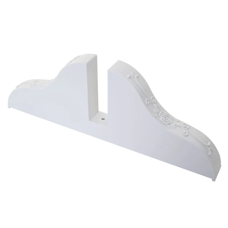 Lot de 2 supports de paravent pour un maintien optimal 30 x 11 x 2,7 cm en plastique blanc 04_0011432