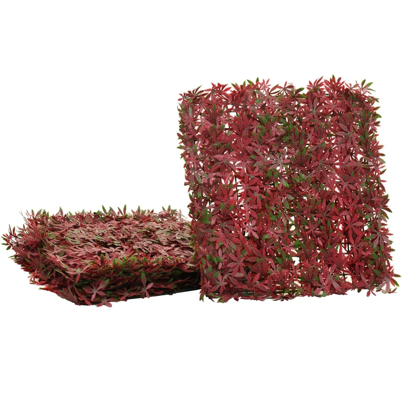 Panneaux muraux brise-vue brise vent pour terrasse et balcon 4x 50x50 cm 1 m² feuillage érable rouge 04_0010229