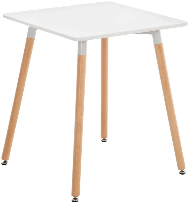 Table de cuisine table d'appoint largeur 60 cm hauteur 75 cm MDF blanc 10_0005532