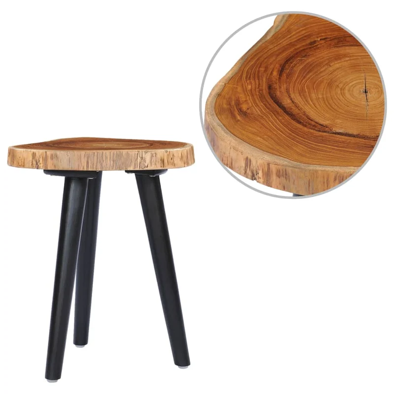 Petit table d'appoint artisanale en racine de teck – Chaque pièce est unique 40 x 45 cm DEC037055