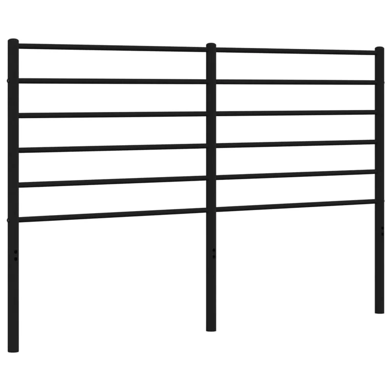 Tête de lit accessoire couchage chambre à coucher meuble 120 cm métal noir TDL0202442