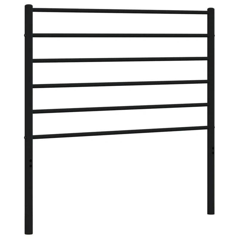 Tête de lit accessoire couchage chambre à coucher meuble 90 cm métal noir TDL0202403