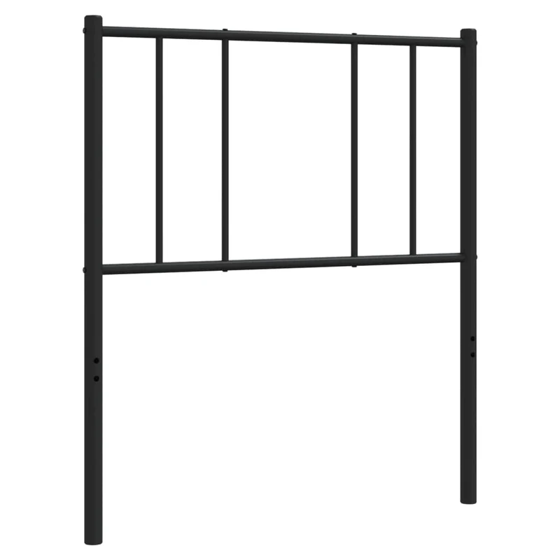 Tête de lit accessoire couchage chambre à coucher meuble 90 cm métal noir TDL0202401