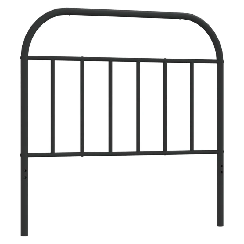 Tête de lit accessoire couchage chambre à coucher meuble 100 cm métal noir TDL0202452