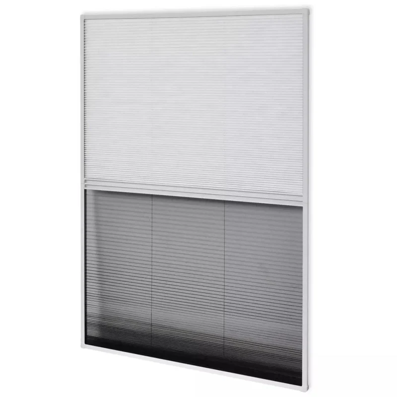 Moustiquaire plissée pour fenêtre et store Aluminium 80 x 100cm DEC022166