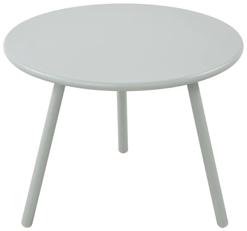 Table basse ronde intérieur / extérieur en polypropylène couleur turquoise – Ø 60 cm résistante aux intempéries 10_0009197