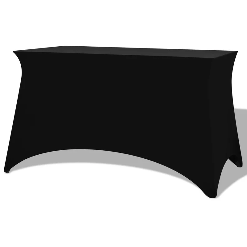 Housses extensibles pour table 2 pièces 183 x 76 x 74 cm Noir DEC022431