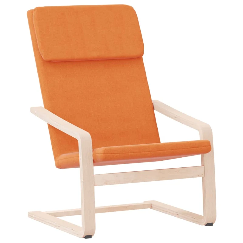 Fauteuil design simple chaise de canapé design moderne en tissu jaune DEC026705