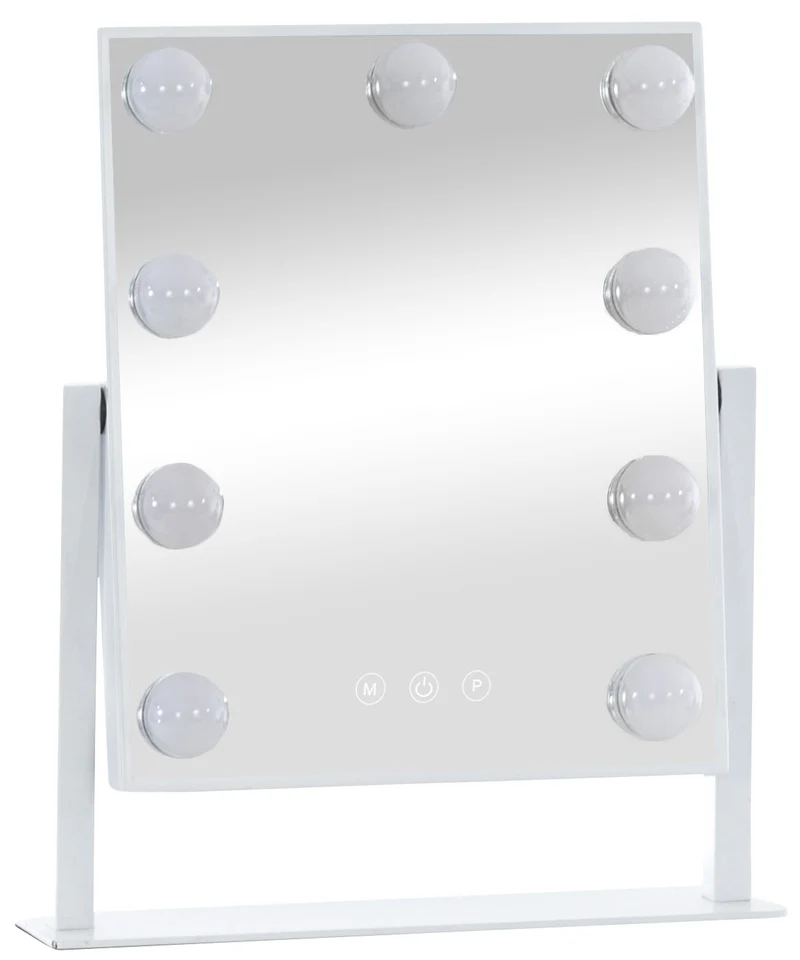 Miroir de maquillage à poser LED 30 x 36 cm avec éclairage réglable 10_0008955