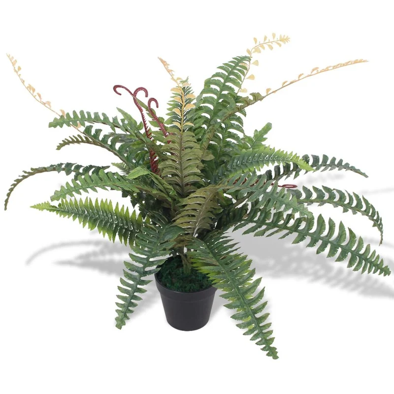 Plante artificielle avec pot fougère 60 cm vert DEC021919