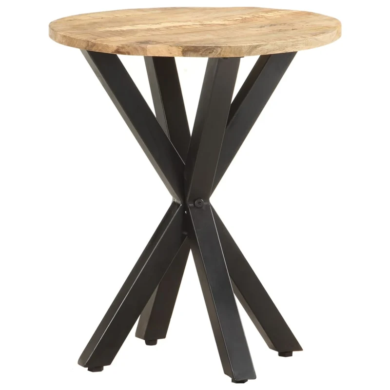 Table d'appoint support de plante 48 x 48 x 56 cm en bois de manguier et fer DEC032313