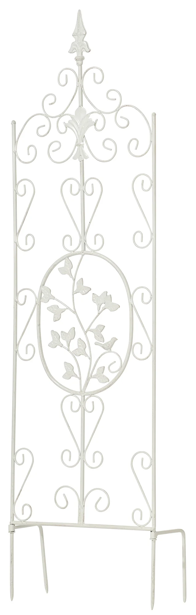 Tuteur pour plantes grimpantes hauteur 122 cm en métal blanc 10_0003866