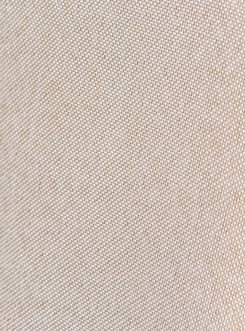 Chaise de salle à manger x1 avec accoudoirs design rétro en tissu crème et bois marron 10_0007444
