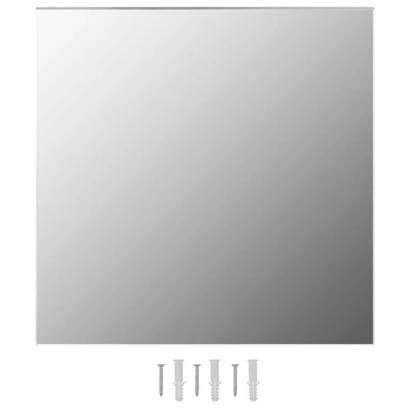 Set de 2 miroirs muraux 60x60 cm Carré Verre DEC022840