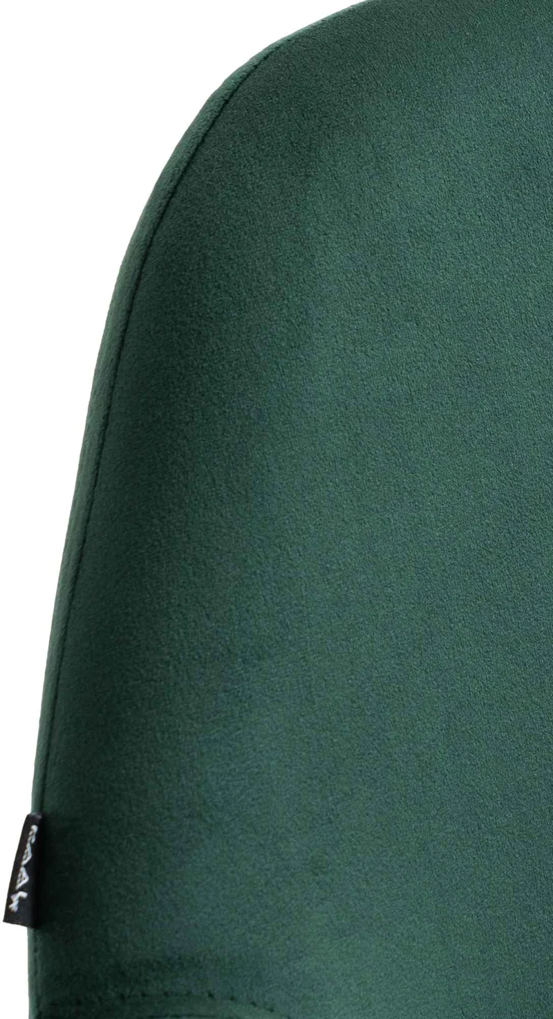 Tabouret de bar x1 avec repose-pieds et accoudoirs en velours vert piètement en trompette métal doré 10_0005605