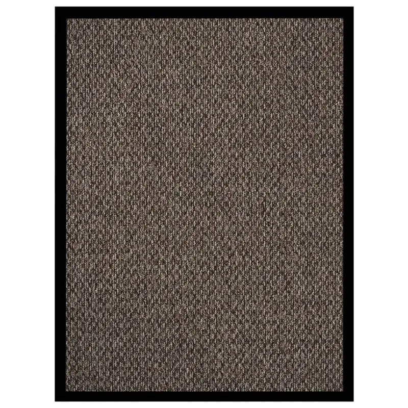 Paillasson de porte d'entrée 60 x 80 cm PP beige vinyle antidérapant DEC040588