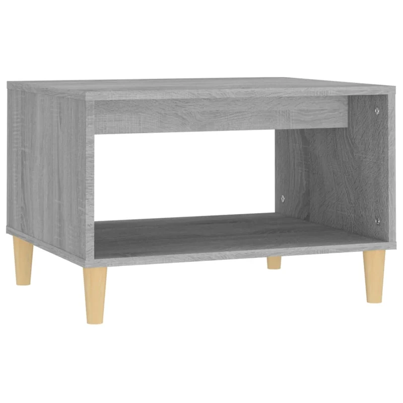 Table d'appoint 60 x 50 x 40 cm bois d'ingénierie gris DEC040064