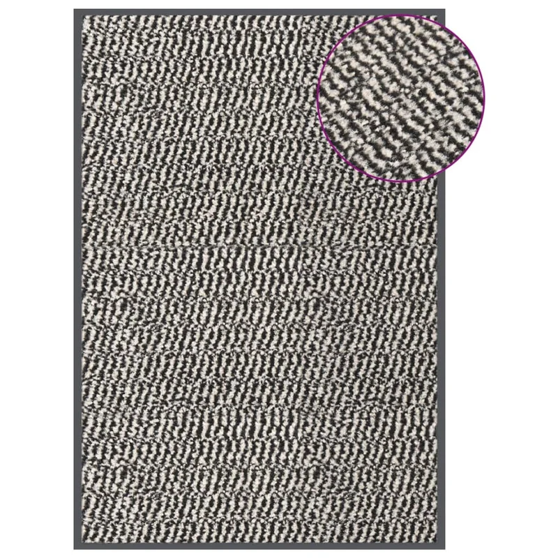 Paillasson touffeté 60 x 90 cm PP marron clair et caoutchouc DEC040676