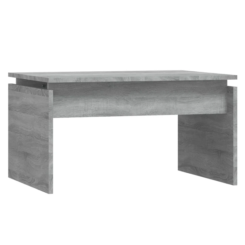 Table basse table d'appoint 68 x 50 x 38 cm bois d'ingénierie gris DEC040074