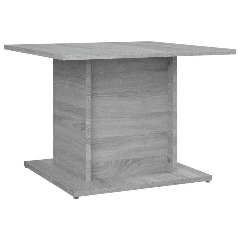Table basse moderne 55,5 x 55,5 x 40 cm bois d'ingénierie gris DEC040041