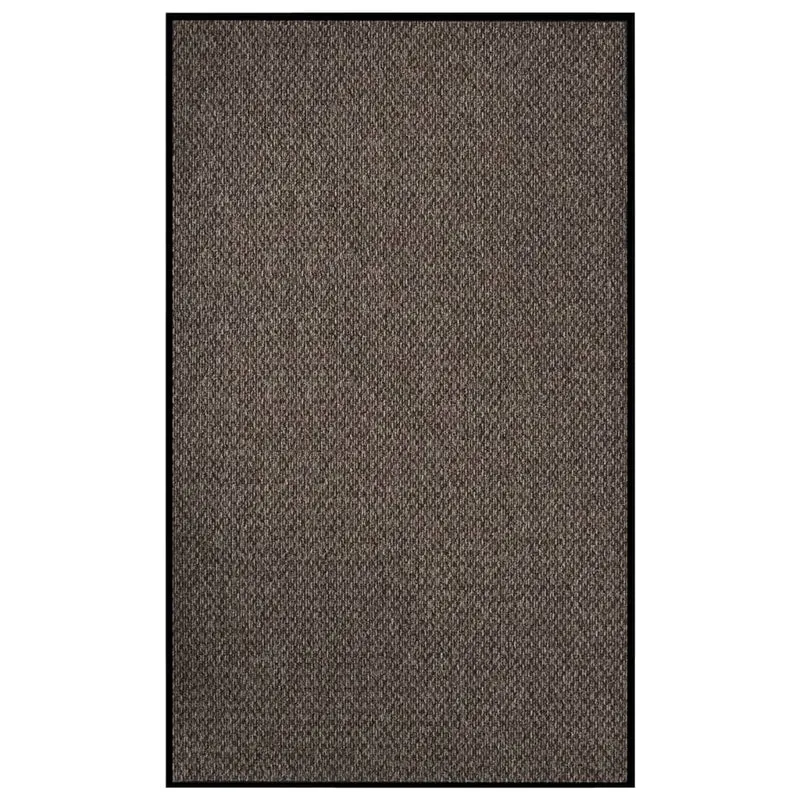 Paillasson porte d'entrée dessous antidérapant 90 x 150 cm PP beige et vinyle DEC040591