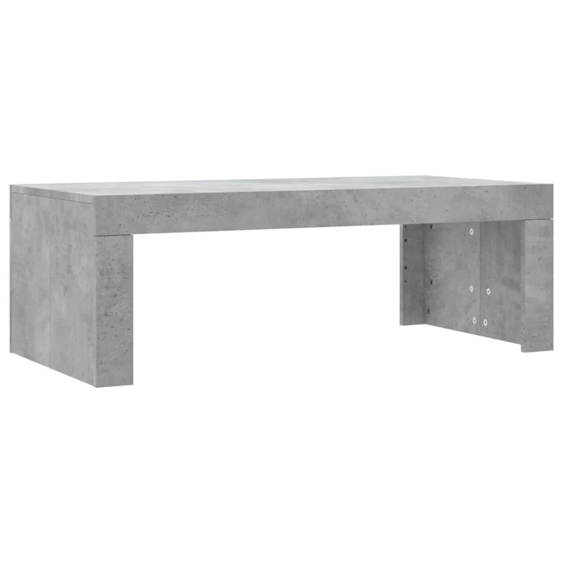 Table basse design simple 102 x 50 x 36 cm bois d'ingénierie gris DEC039249