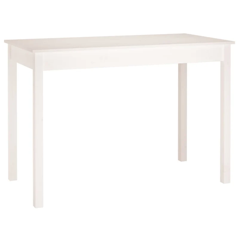 Table de salle à manger table d'appoint design simple 110 x 55 x 75 cm bois massif de pin blanc DEC036758