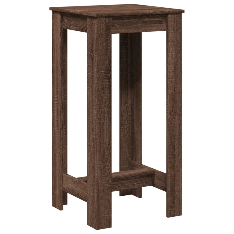 Table d’appoint multifonction 51 x 50 x 103,5 cm bois d'ingénierie marron DEC036437