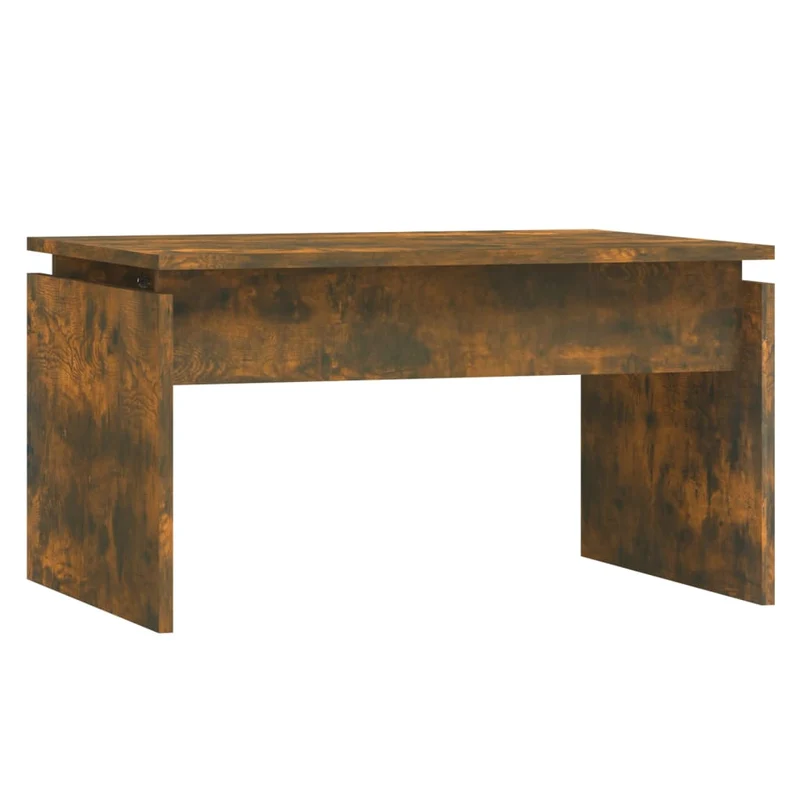 Table basse design moderne et contemporaine 68 x 50 x 38 cm bois d'ingénierie marron DEC038461