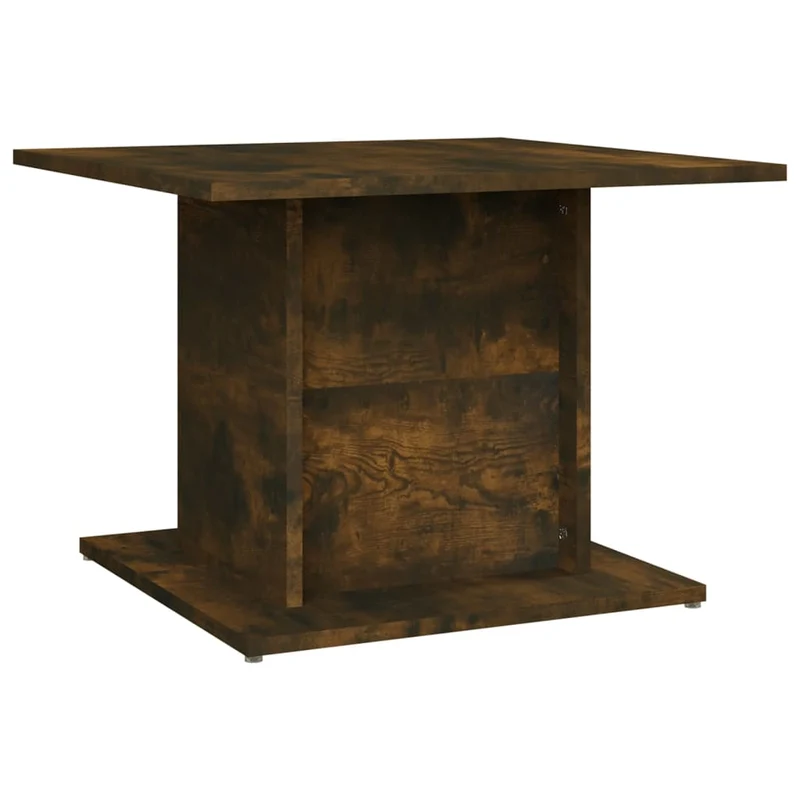 Table basse design moderne et contemporaine 55,5 x 55,5 x 40 cm bois d'ingénierie marron DEC038425