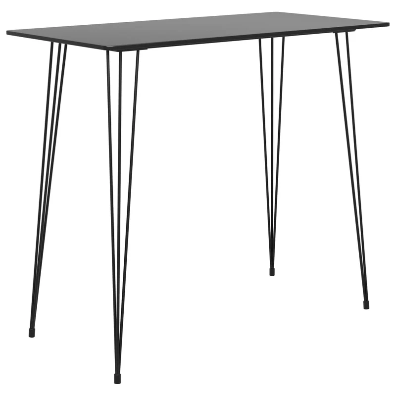 Table d’appoint multifonction 120 x 60 x 105 cm MDF noir et métal DEC036482