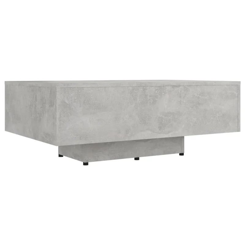 Table basse design moderne et contemporaine 85 x 55 x 31 cm bois d'ingénierie gris DEC039351