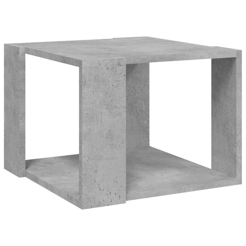 Table basse design moderne et contemporaine 40 x 40 x 30 cm bois d'ingénierie gris DEC039277